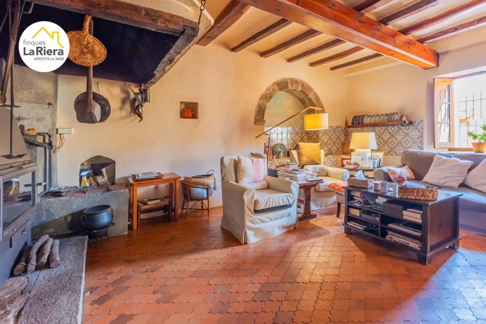 Living room of Houses for sale in Arenys de Munt  with Air Conditioner, Heating and Private garden