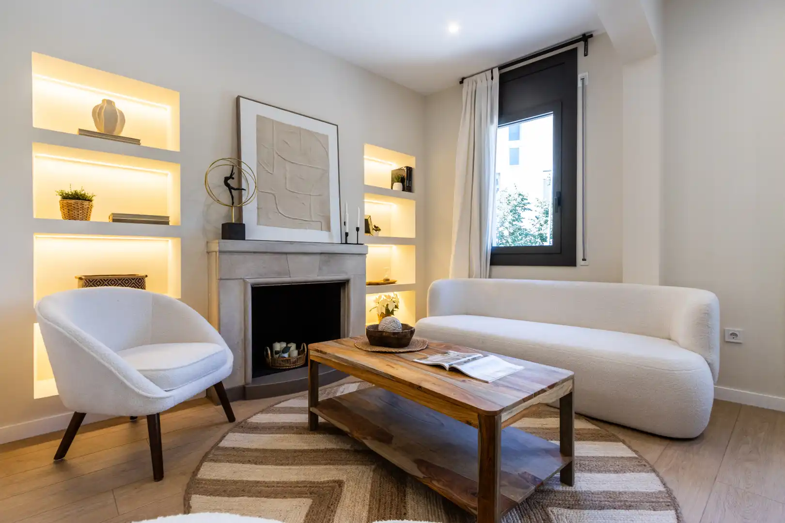 Wohnzimmer von Wohnung zum Verkauf in Terrassa mit Klimaanlage, Heizung und Terrasse