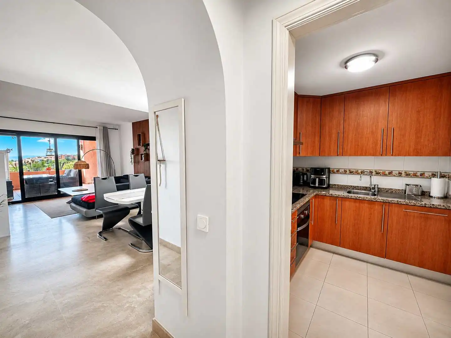 Cocina de Apartamento en venta en Manilva con Aire acondicionado, Calefacción y Terraza