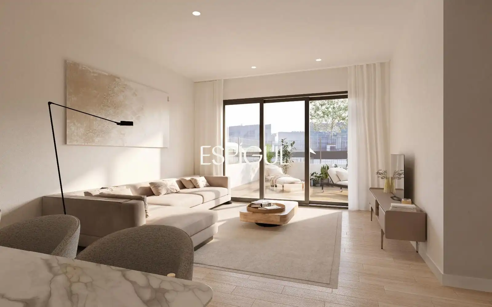 Living room of Flat for sale in Vilablareix  with Air Conditioner, Heating and Terrace