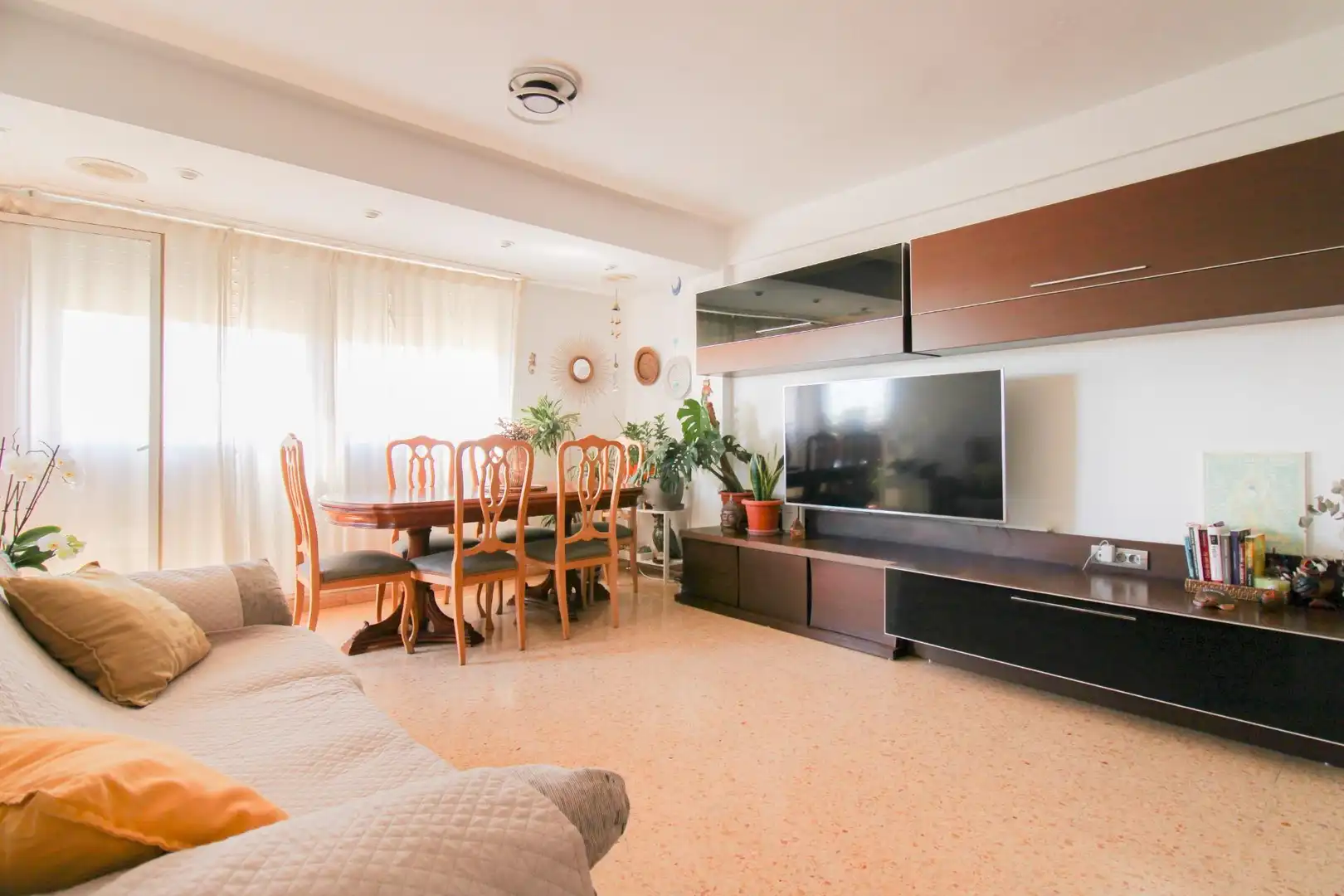 Living room of Flat for sale in La Pobla de Farnals  with Air Conditioner and Balcony