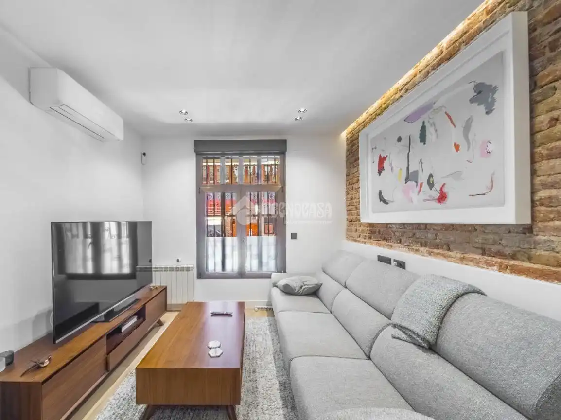 Sala d'estar de Pis en venda en Madrid amb Aire condicionat, Calefacció i Terrassa