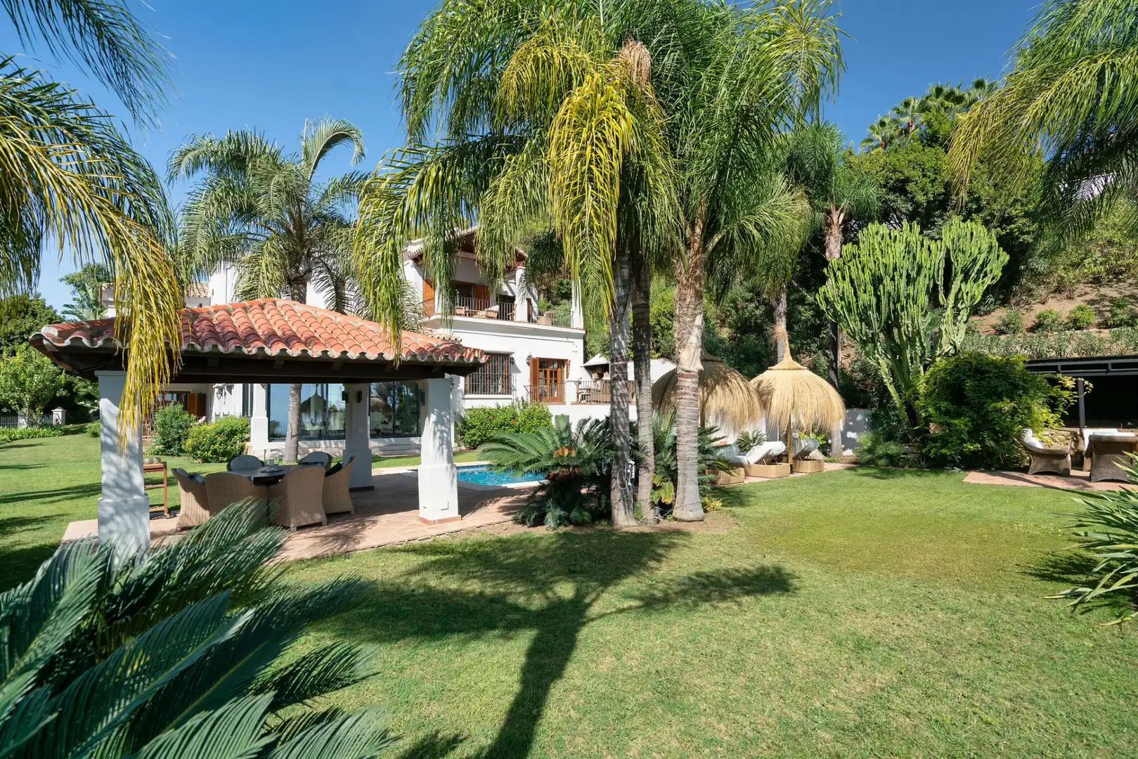 Garden of Houses for sale in Benahavís  with Air Conditioner, Private garden and Swimming Pool