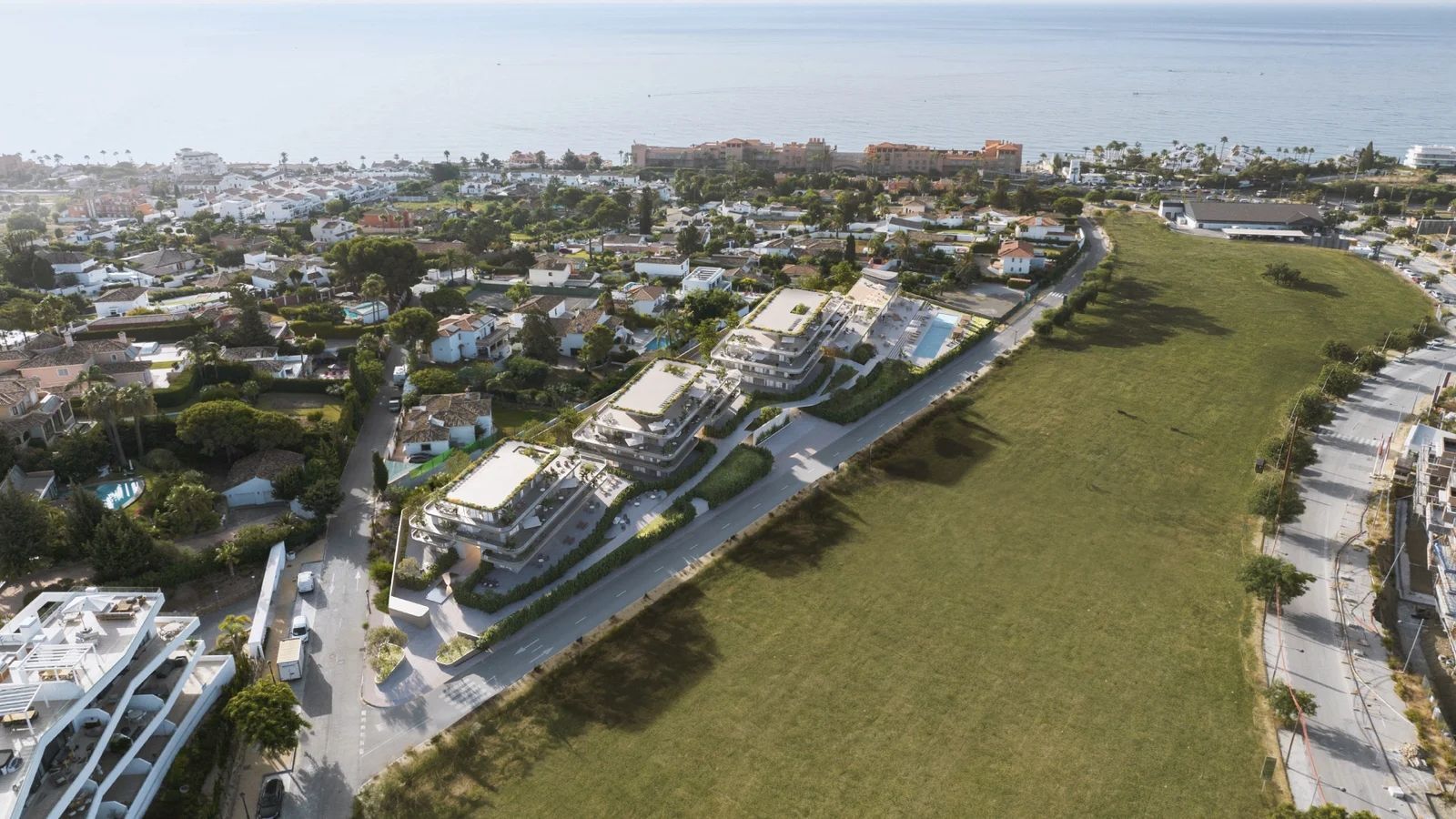 Exterior view of Apartments for sale in Estepona  with Community pool