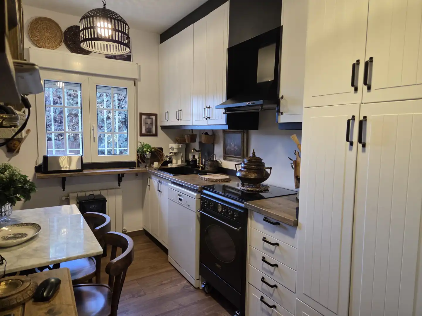 Cocina de Casa o chalet en venta en Santa María de la Alameda con Calefacción, Jardín privado y Amueblado