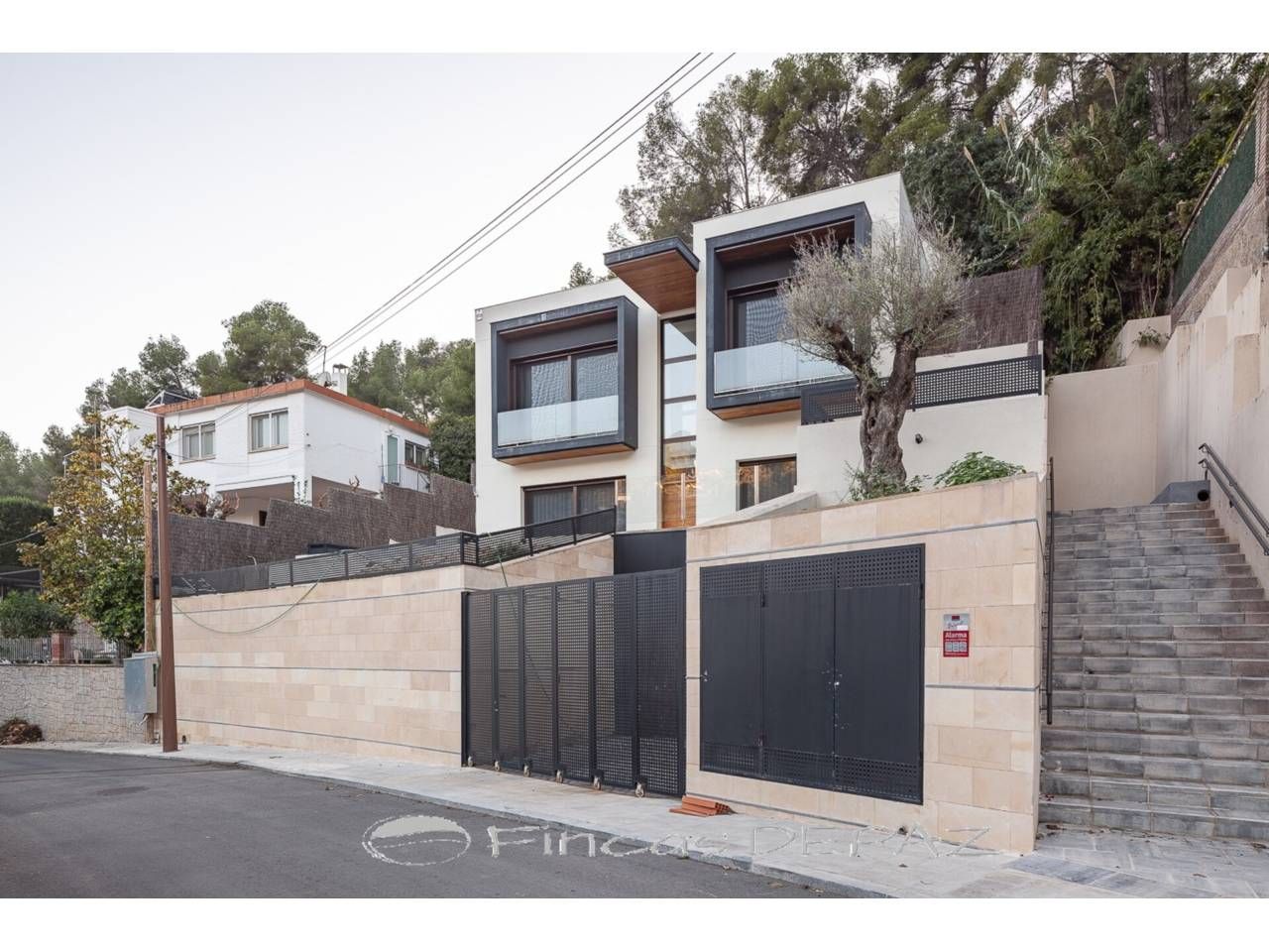 Exterior view of House or chalet for sale in Castelldefels  with Air Conditioner, Heating and Private garden
