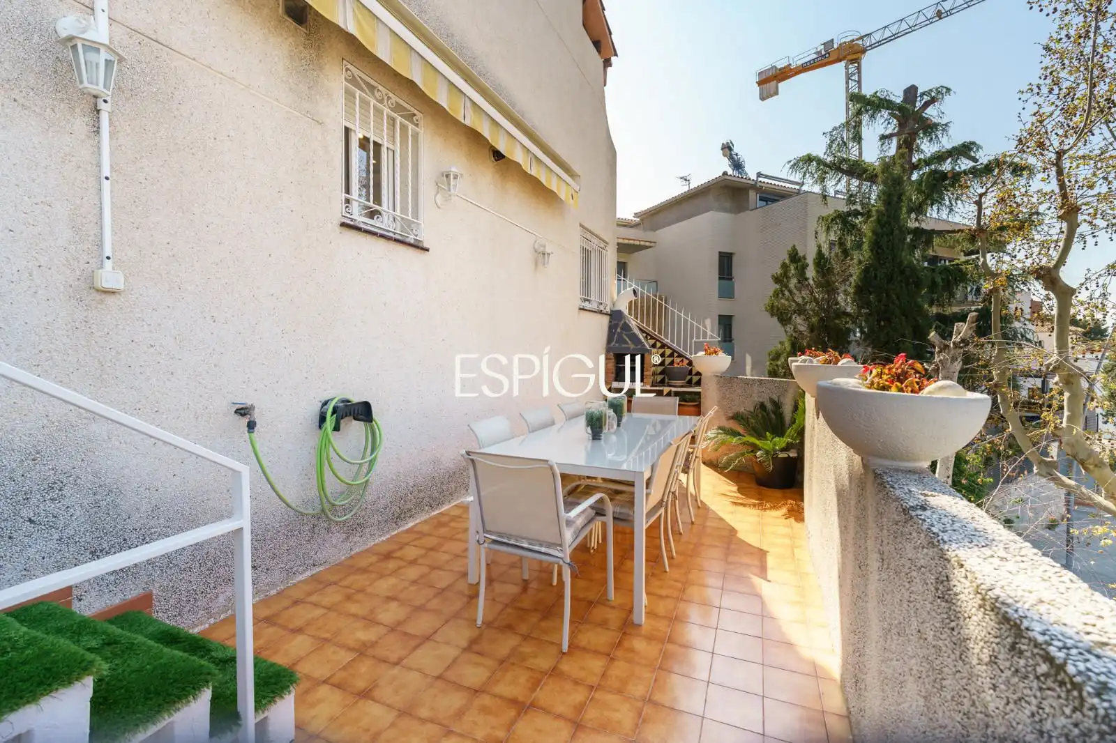 Terraza de Casa adosada en venta en Tiana con Aire acondicionado, Calefacción y Jardín privado