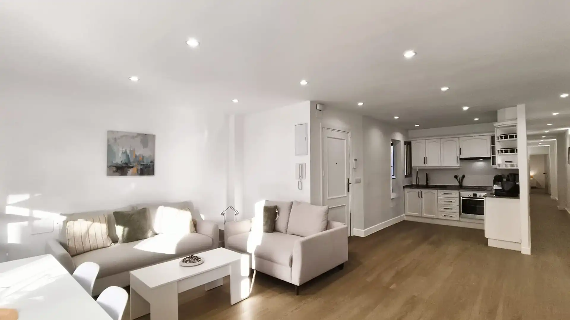 Sala de estar de Piso de alquiler en Castellón de la Plana / Castelló de la Plana con Amueblado, TV y Internet