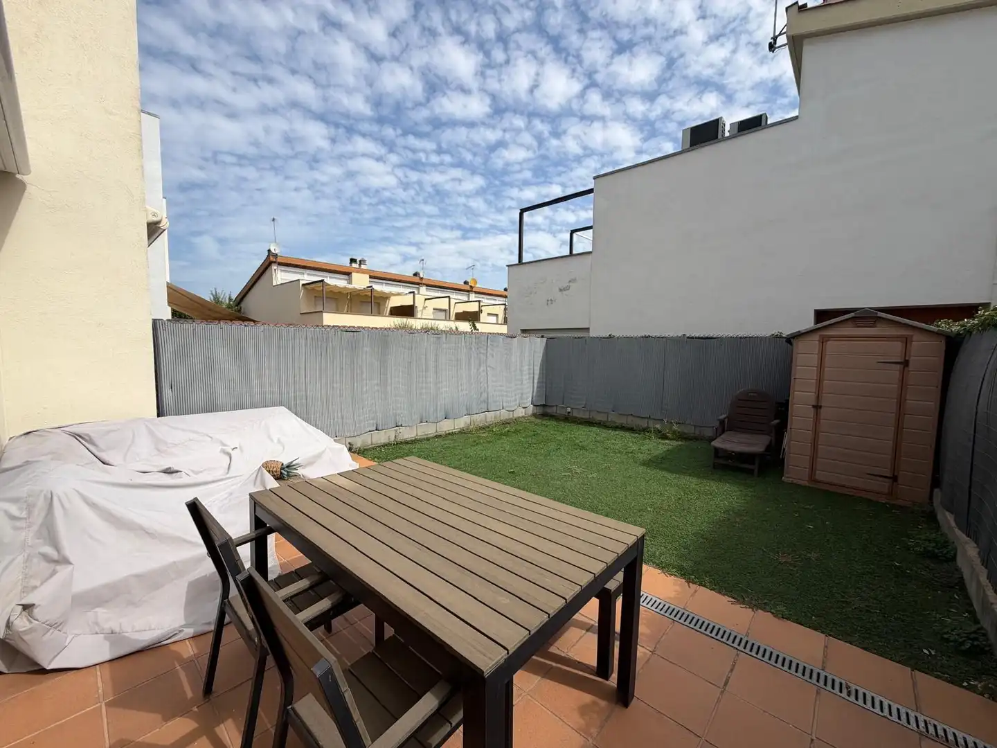 Terraza de Casa adosada de alquiler en Vilablareix con Aire acondicionado, Calefacción y Amueblado