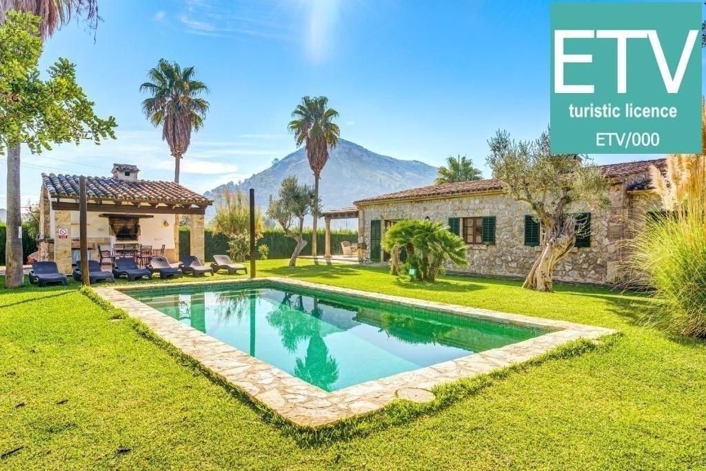 Exterior view of House or chalet for sale in Pollença  with Air Conditioner, Heating and Private garden