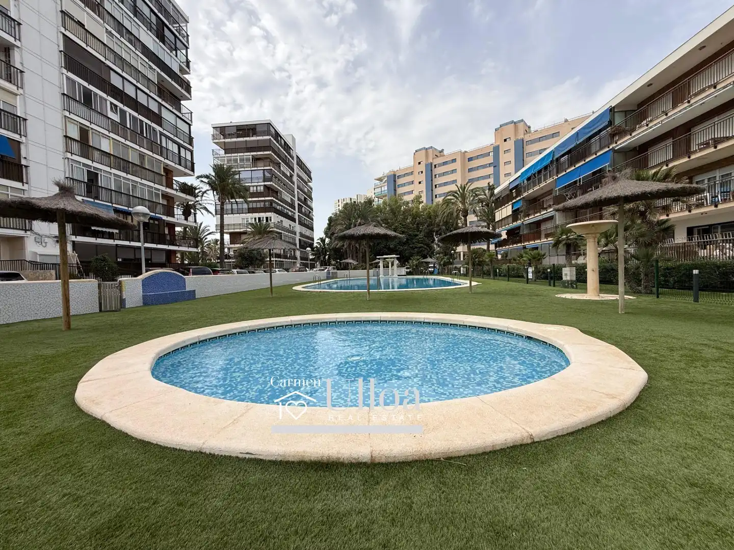 Swimming pool of Flat for sale in Alicante / Alacant  with Air Conditioner, Private garden and Terrace