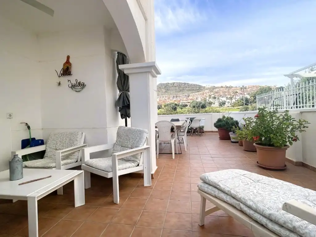 Terrasse von Wohnungen zum Verkauf in Mojácar mit Terrasse und Schwimmbad