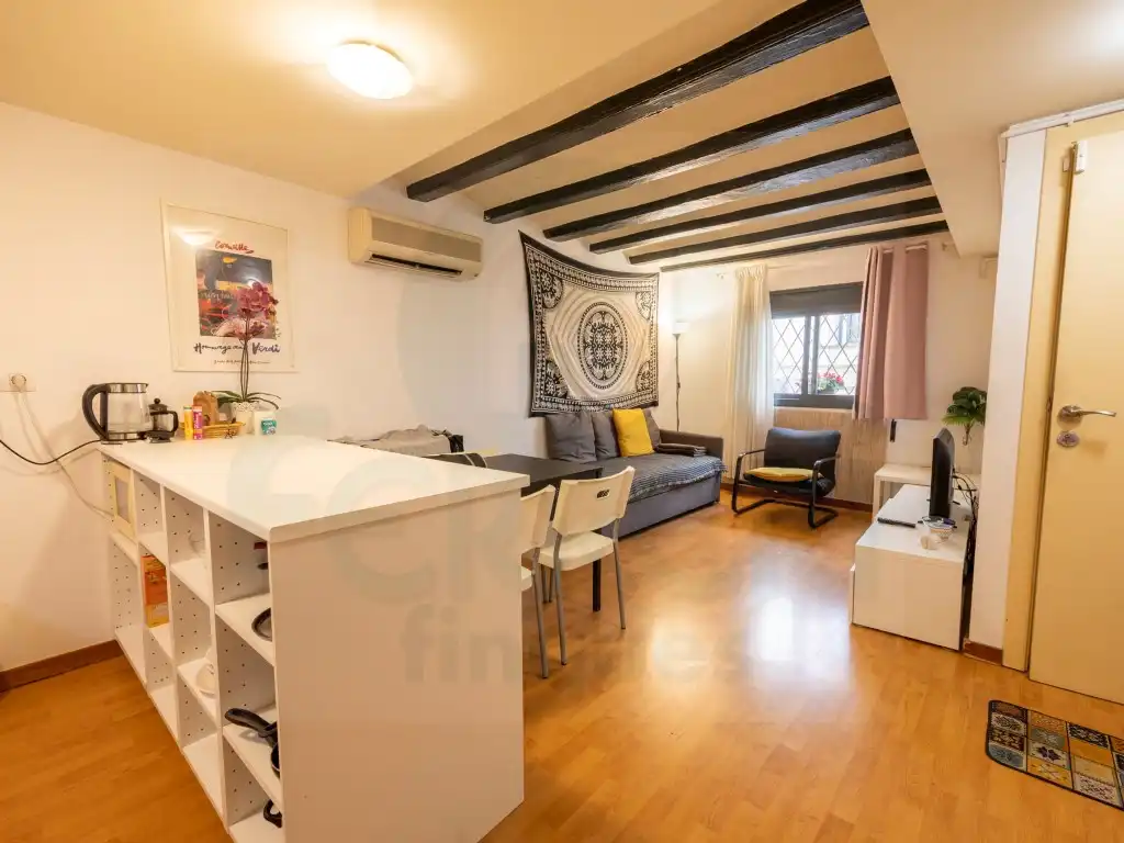 Sala de estar de Apartamento en venta en Barcelona