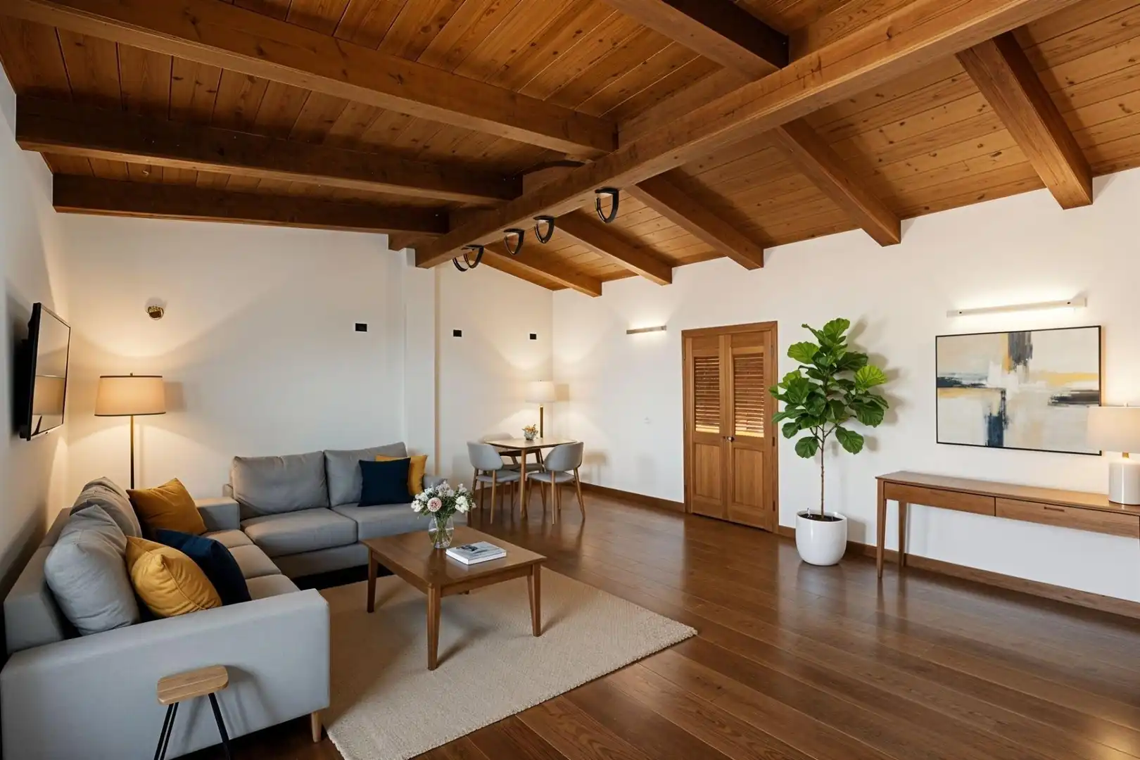 Wohnzimmer von Country house zum Verkauf in  Palma de Mallorca mit Klimaanlage, Heizung und Privatgarten
