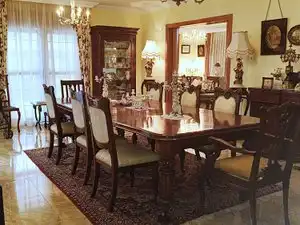 Dining room of Houses for sale in El Escorial  with Heating, Private garden and Parquet flooring
