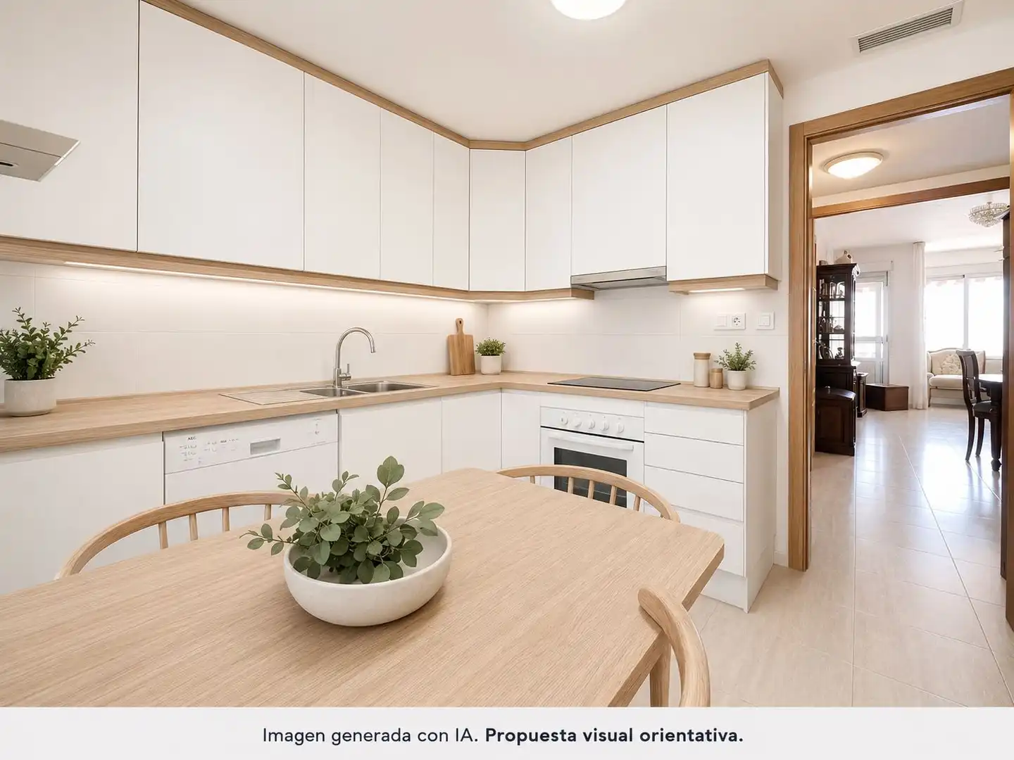 Cocina de Apartamento en venta en El Campello con Aire acondicionado, Calefacción y Terraza