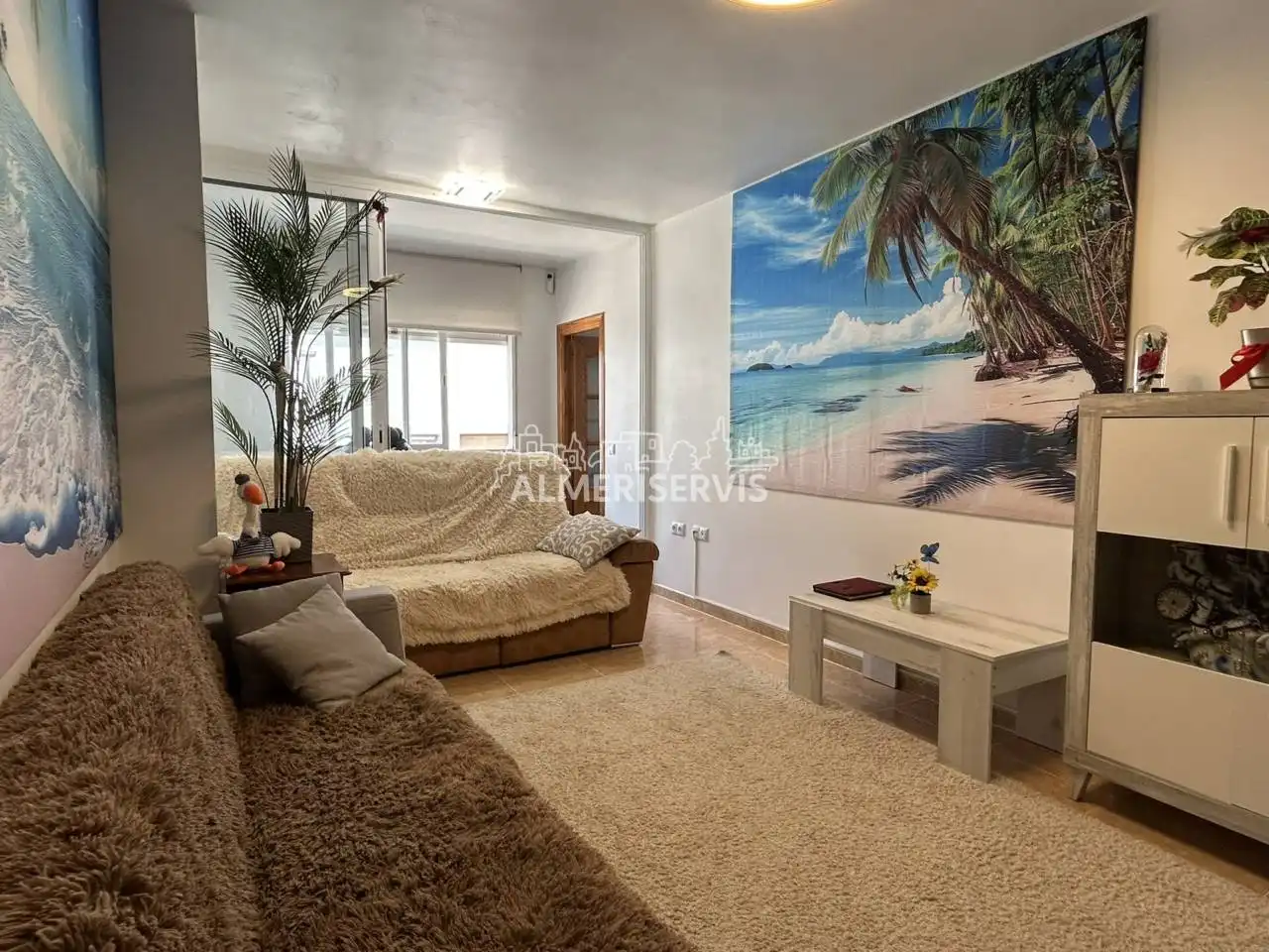 Sala de estar de Piso en venta en Roquetas de Mar
