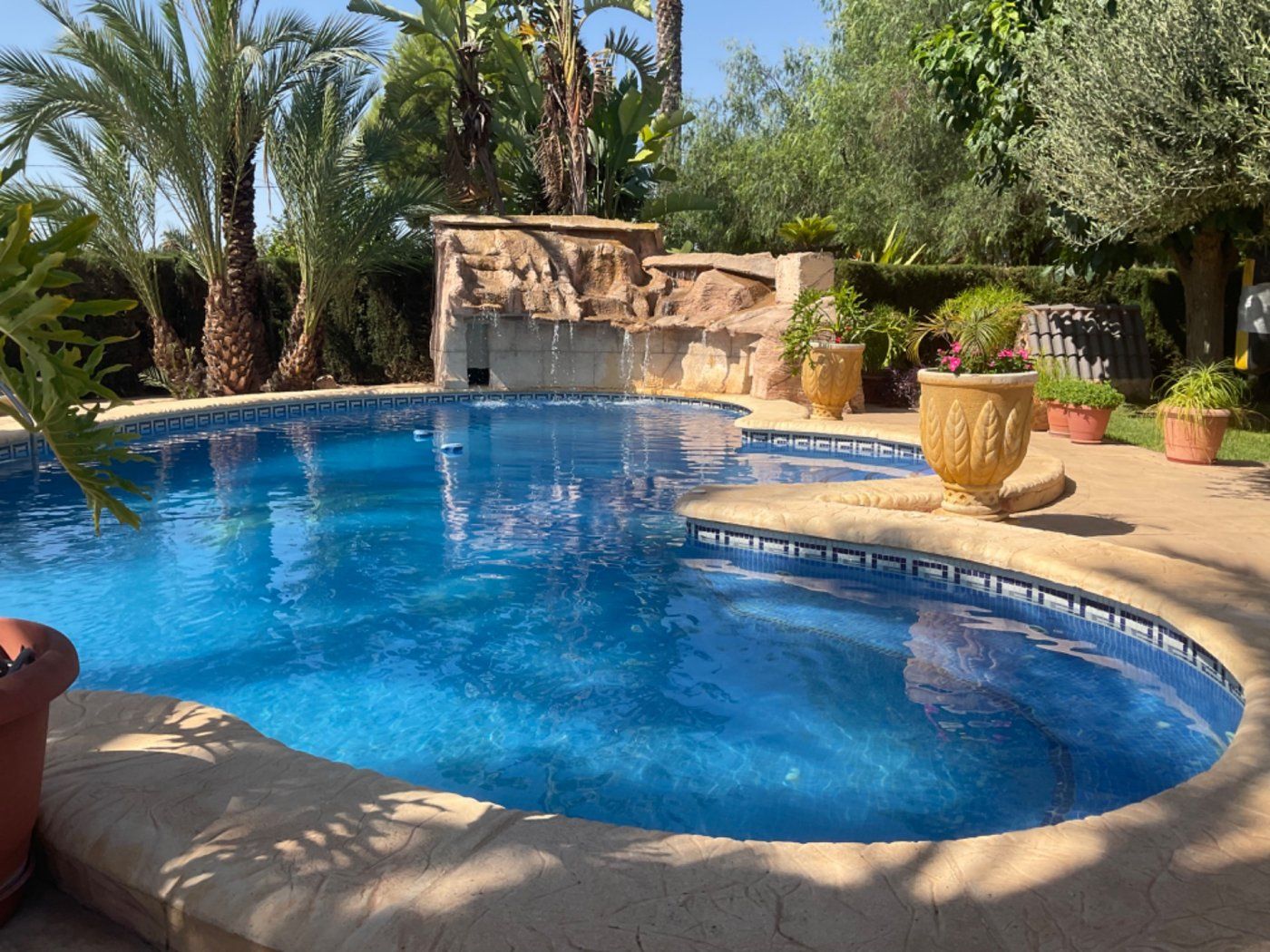 Piscina de Casa o xalet en venda en Elche / Elx amb Aire condicionat, Jardí privat i Terrassa