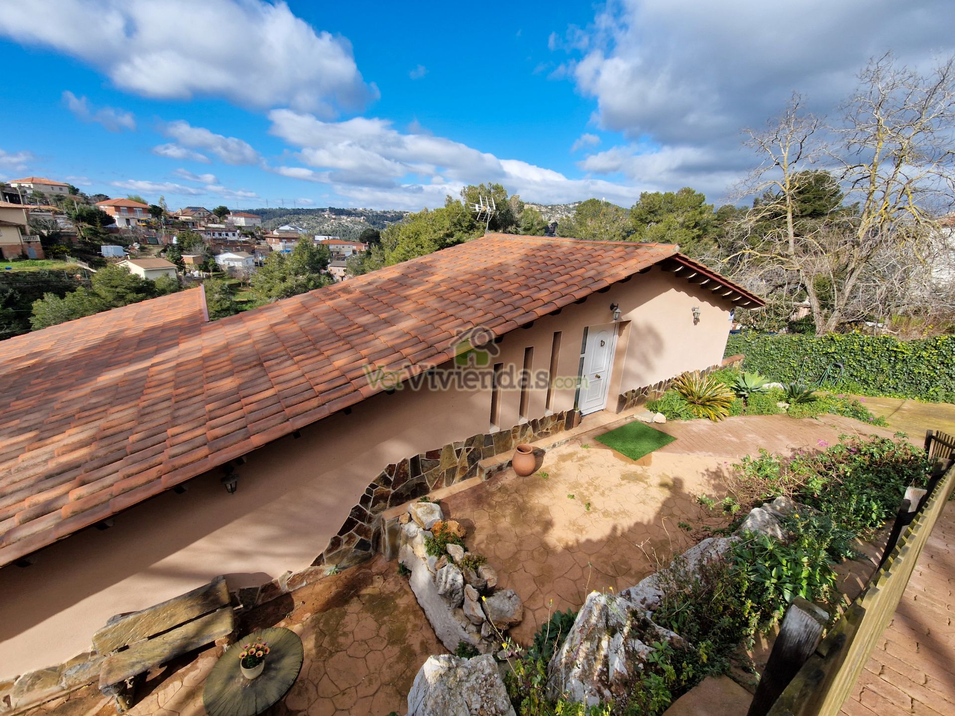 Exterior view of House or chalet for sale in Vallirana  with Air Conditioner, Heating and Private garden