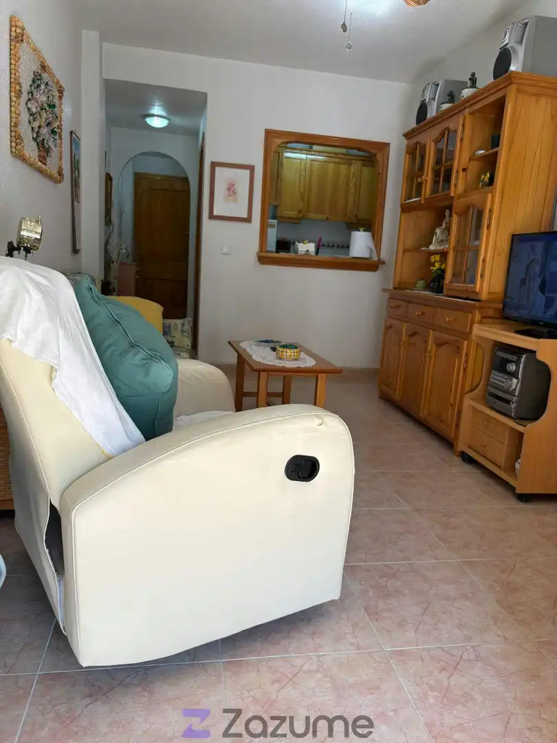Sala de estar de Piso de alquiler en Torrevieja con Terraza, Amueblado y Lavadora