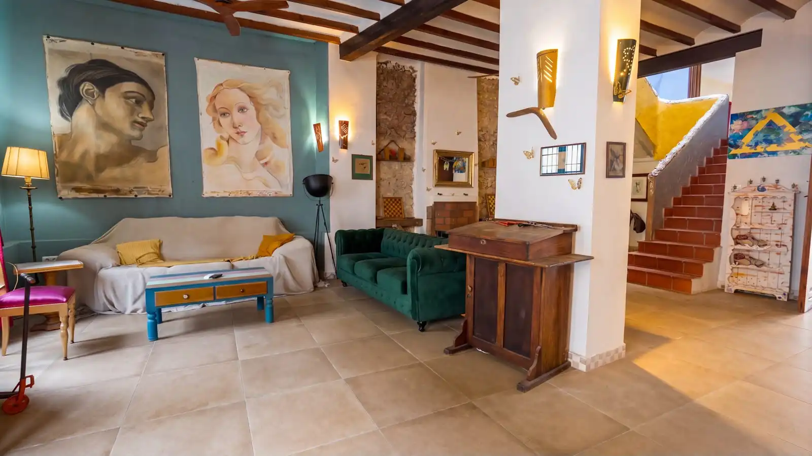 Wohnzimmer von Haus oder Chalet zum Verkauf in Pego mit Klimaanlage, Heizung und Terrasse