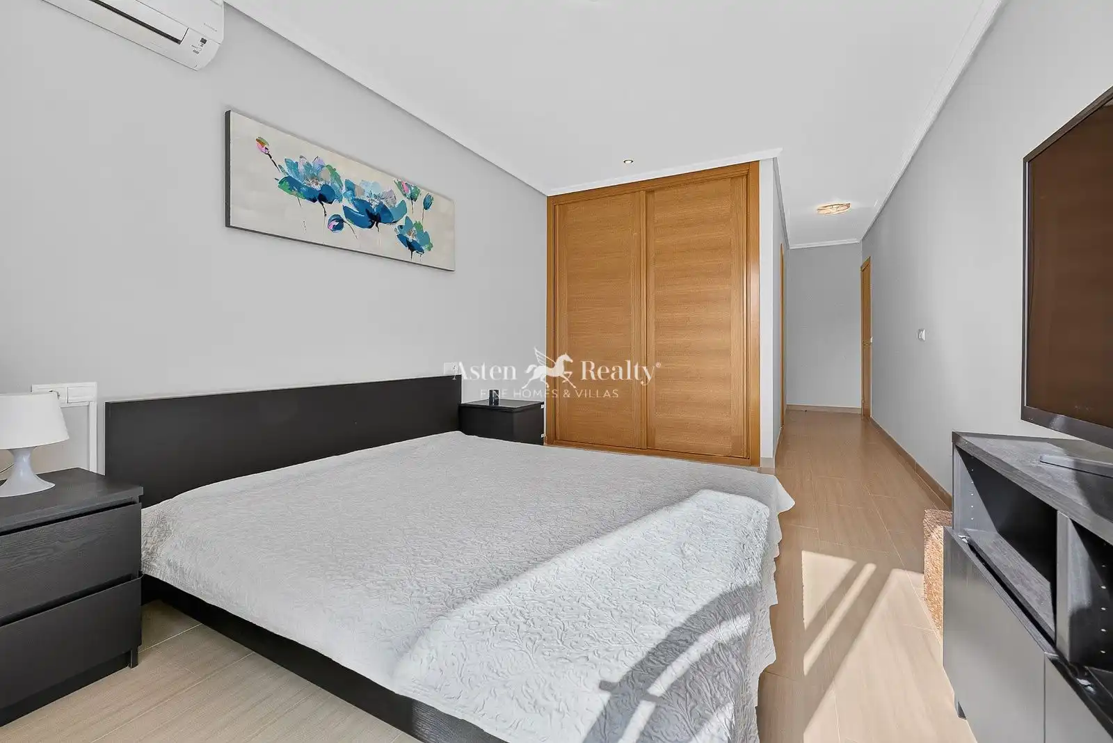 Bedroom of Flat for sale in Granadilla de Abona  with Air Conditioner, Private garden and Terrace