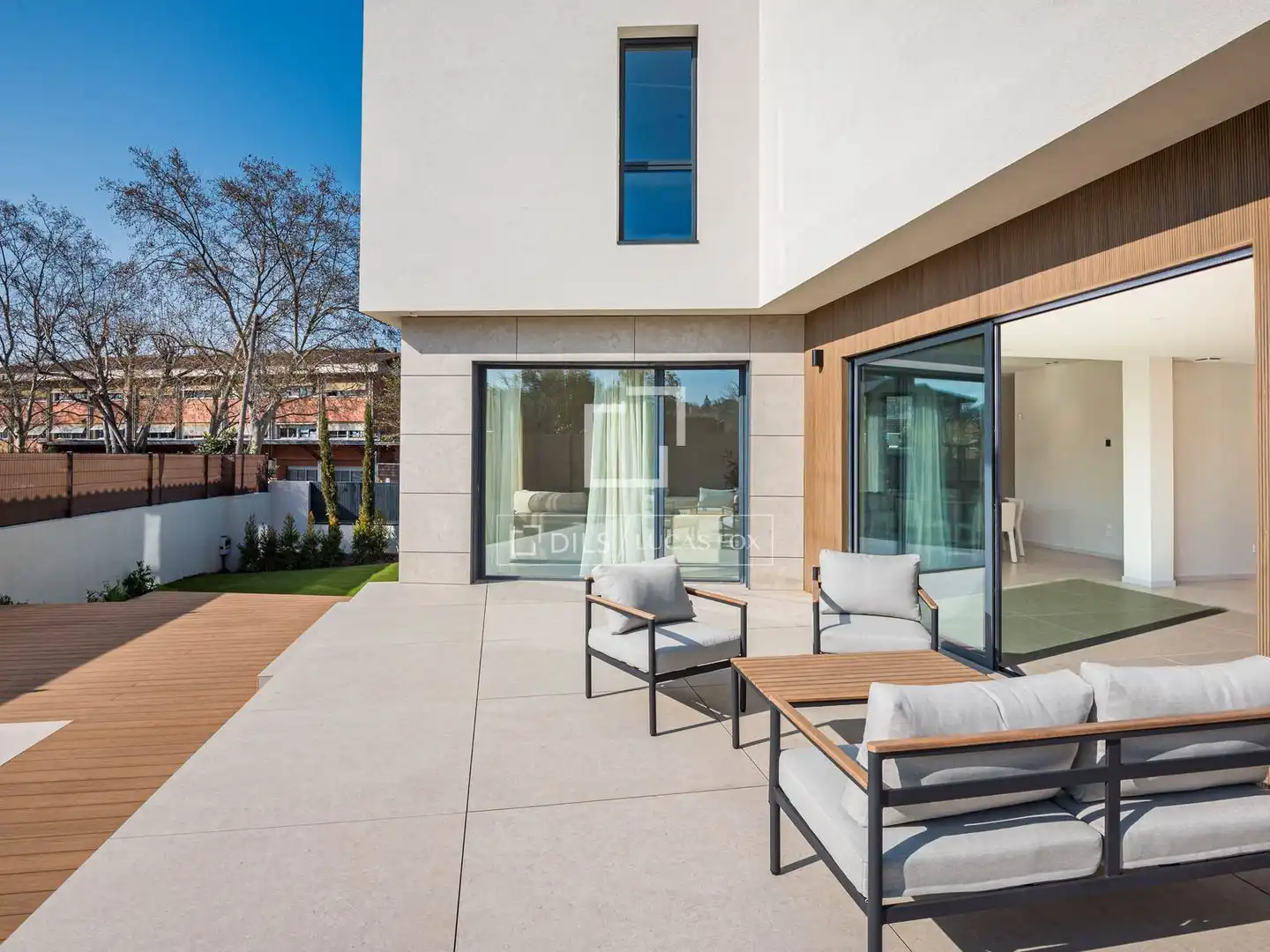 Terrassa de Casa o xalet en venda en Sant Cugat del Vallès amb Aire condicionat, Calefacció i Jardí privat
