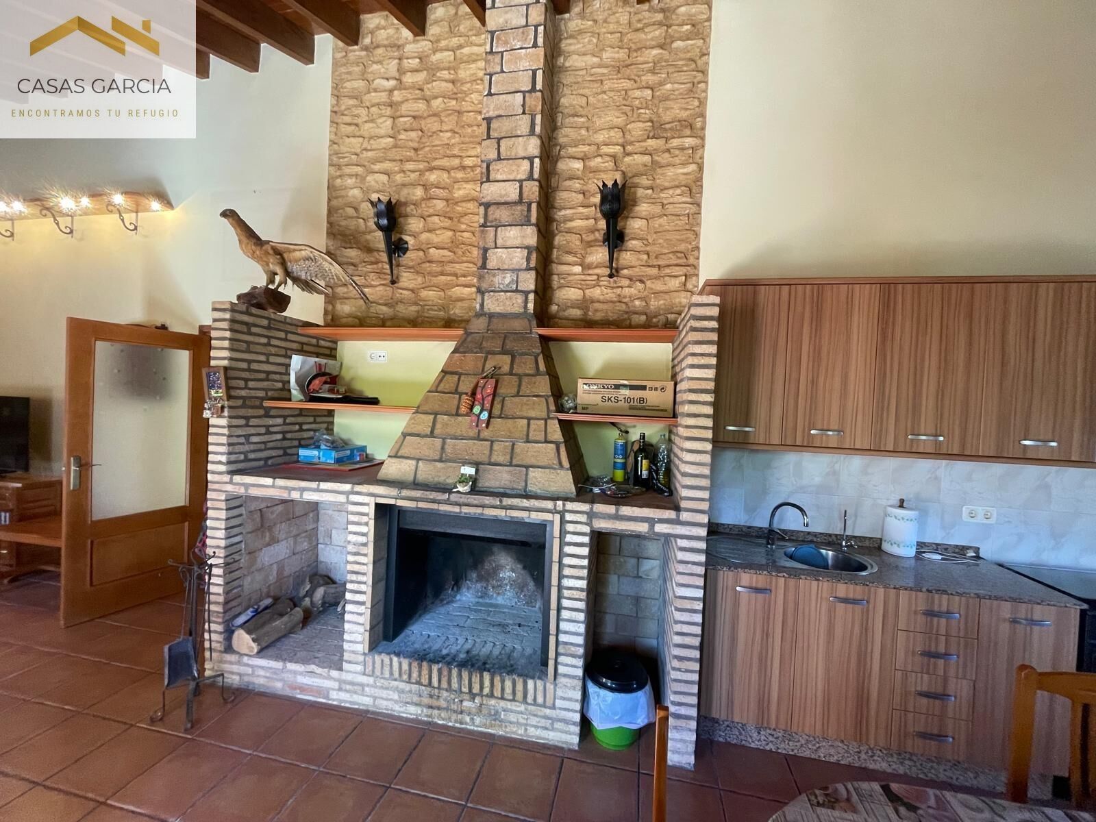 Cuina de Finca rústica en venda en San Javier amb Jardí privat