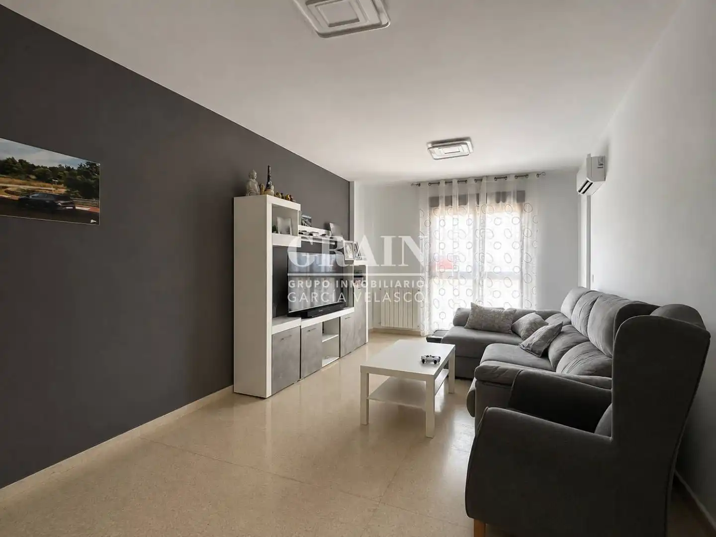 Sala de estar de Piso en venta en Albacete con Aire acondicionado, Calefacción y Trastero