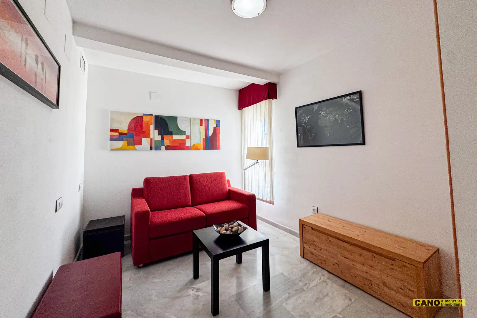 Wohnzimmer von Wohnung zum Verkauf in Almería mit Klimaanlage, Heizung und Terrasse