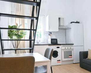 Kitchen of Study to share in  Madrid Capital  with Air Conditioner and Terrace