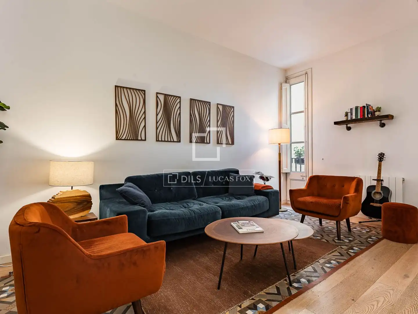 Sala de estar de Piso en venta en Barcelona con Aire acondicionado y Balcón