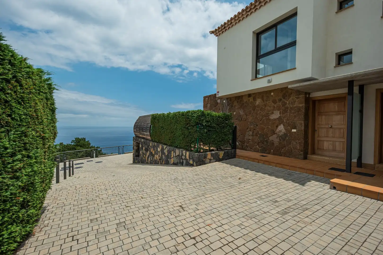 Vista exterior de Casa o xalet en venda en Breña Baja amb Jardí privat i Piscina