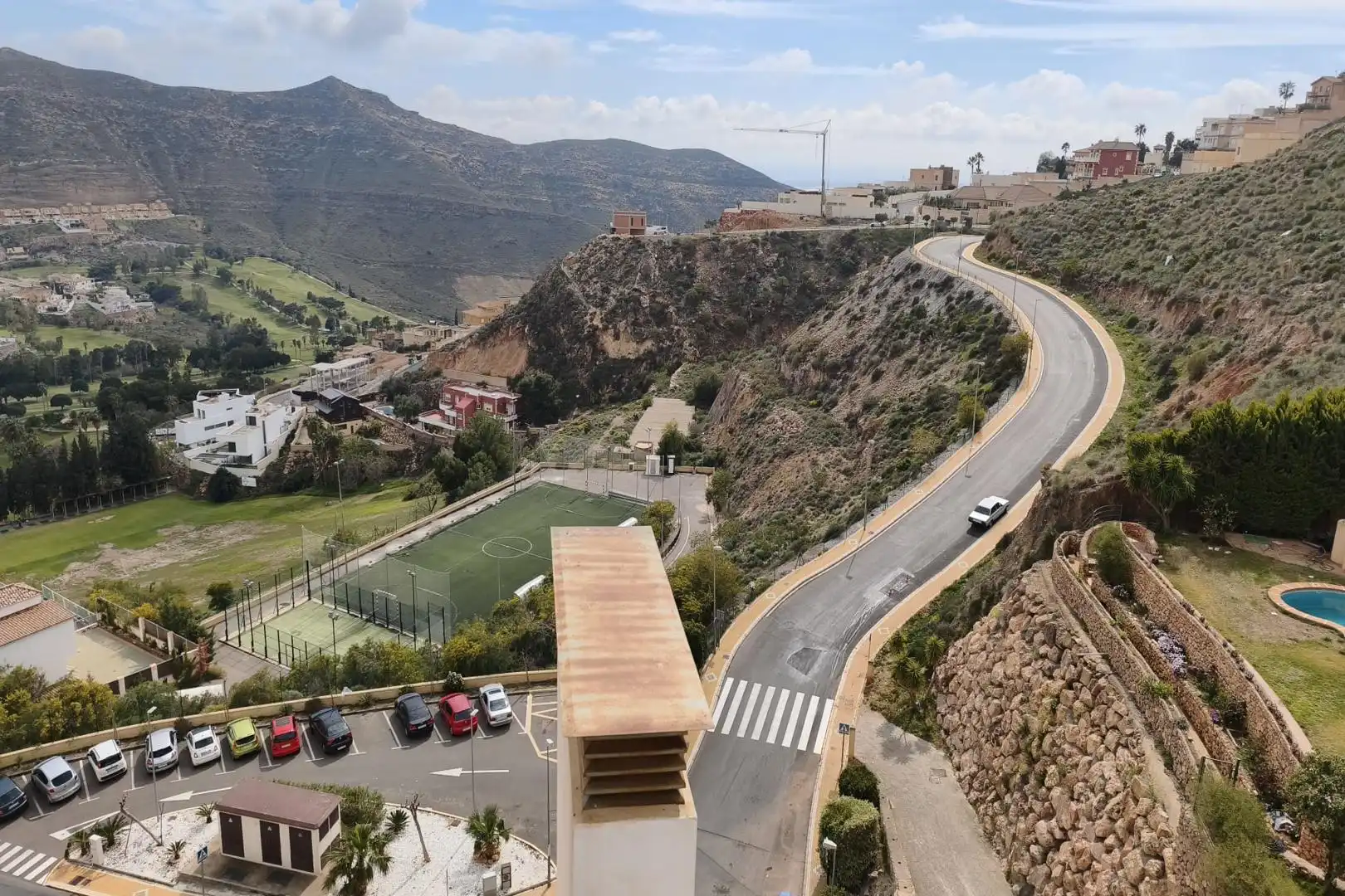 Vista exterior de Apartament en venda en Vícar amb Aire condicionat, Terrassa i Moblat