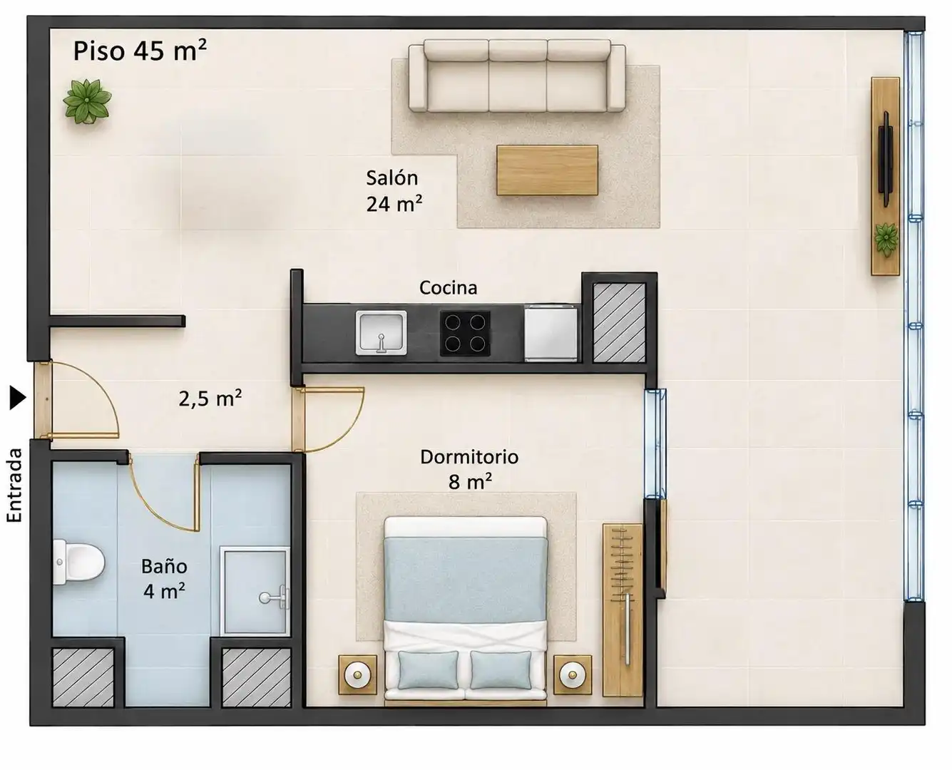 Apartamento con piscina en venta en Juzgados - Plaza de Toros, imagen 28