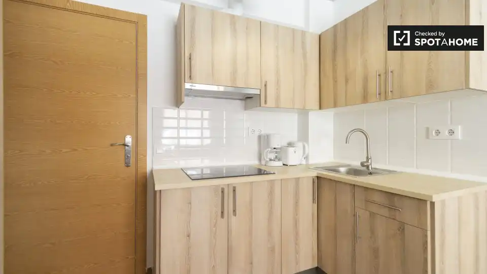 Kitchen of Flat for rent in Madrid  with Air Conditioner, Heating and Furnished