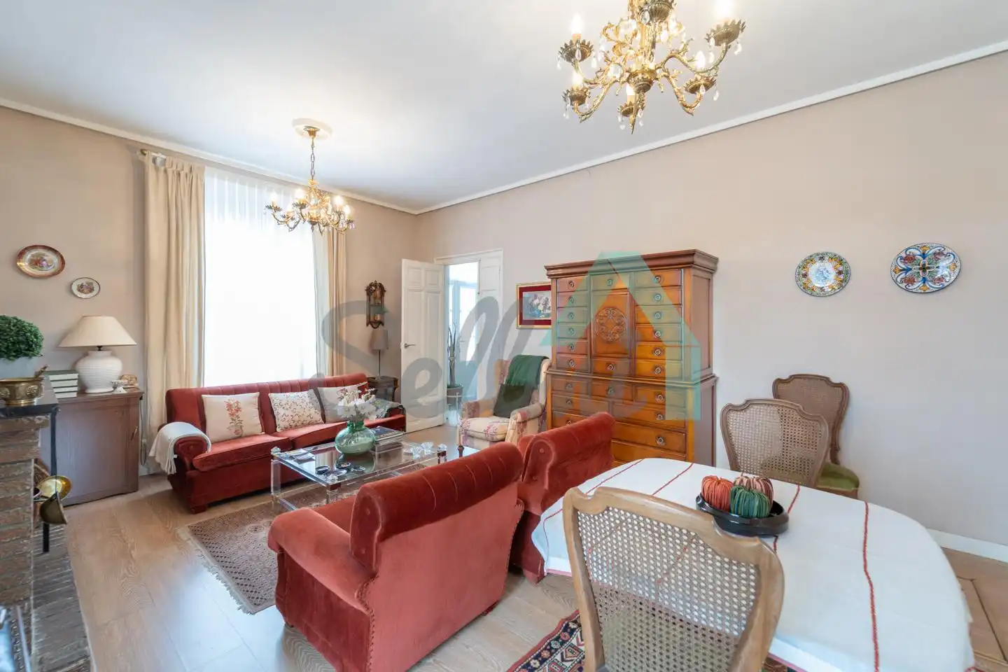 Sala de estar de Casa o chalet en venta en Ribera de Arriba con Jardín privado, Terraza y Balcón