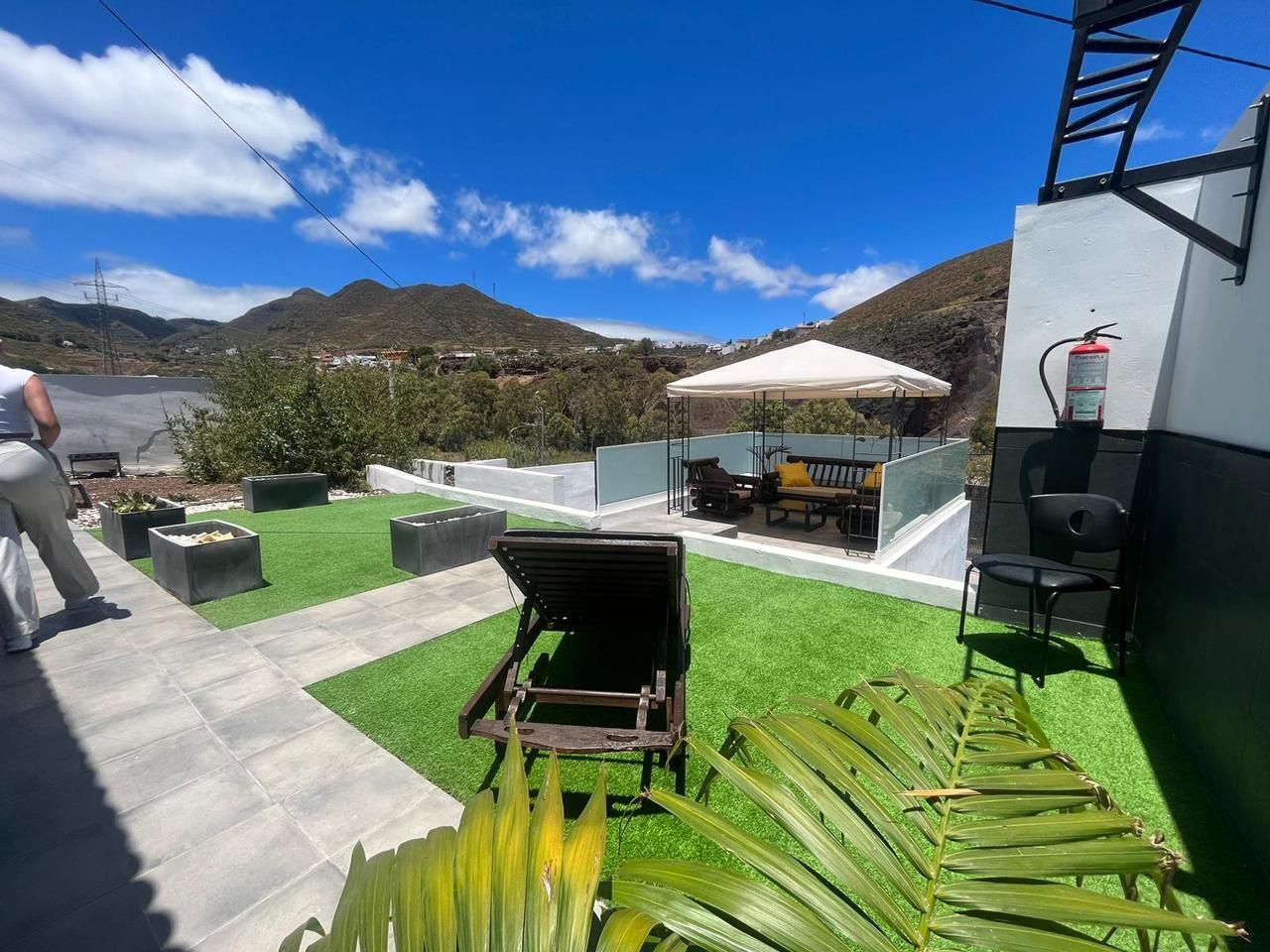 Terrace of Study to rent in San Cristóbal de la Laguna  with Air Conditioner, Private garden and Furnished