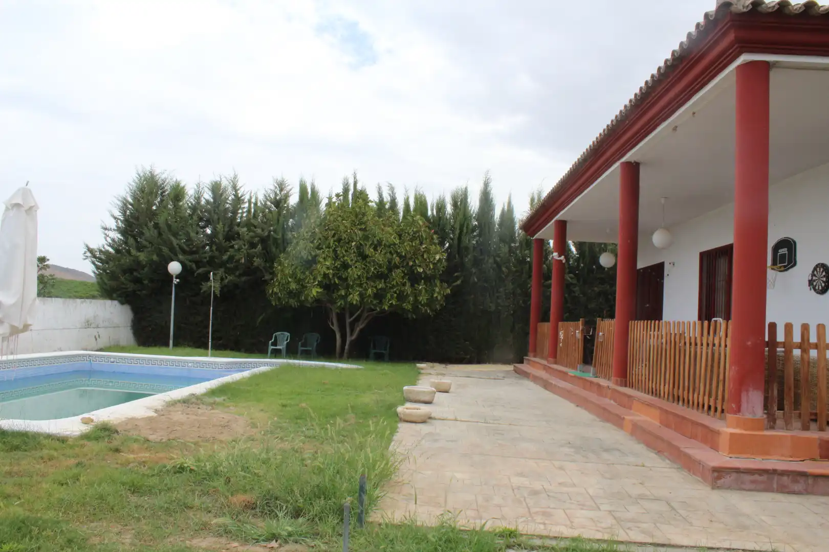 Jardín de Casa o chalet en venta en Villaverde del Río con Aire acondicionado, Jardín privado y Trastero