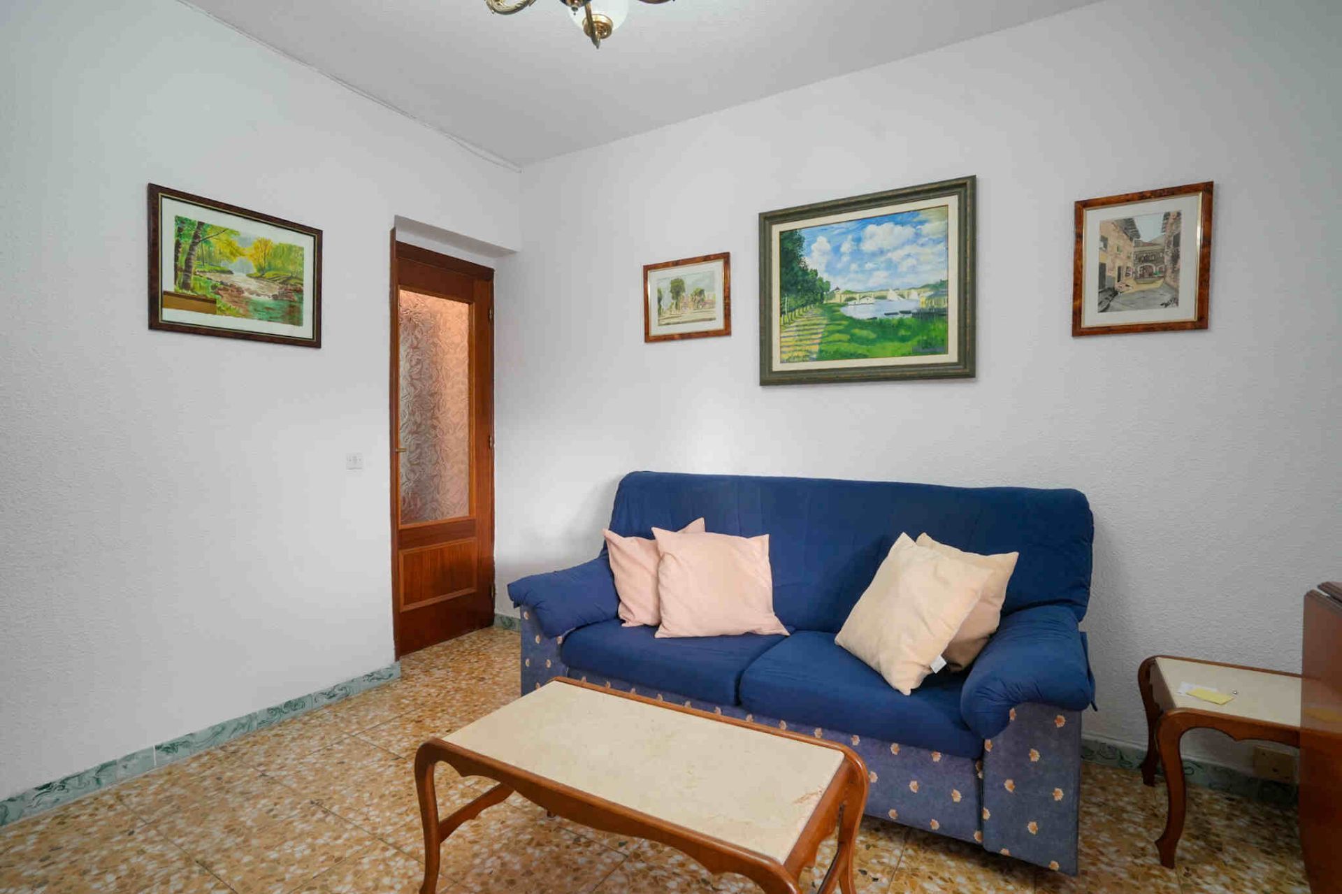 Sala d'estar de Apartament en venda en  Madrid Capital amb Aire condicionat i Calefacció