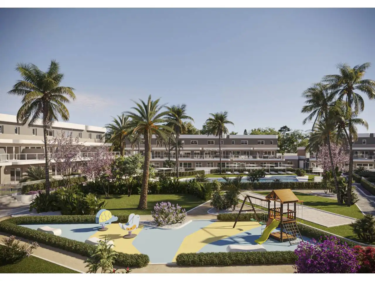 Jardín de Apartamento en venta en Monforte del Cid con Aire acondicionado, Jardín privado y Terraza