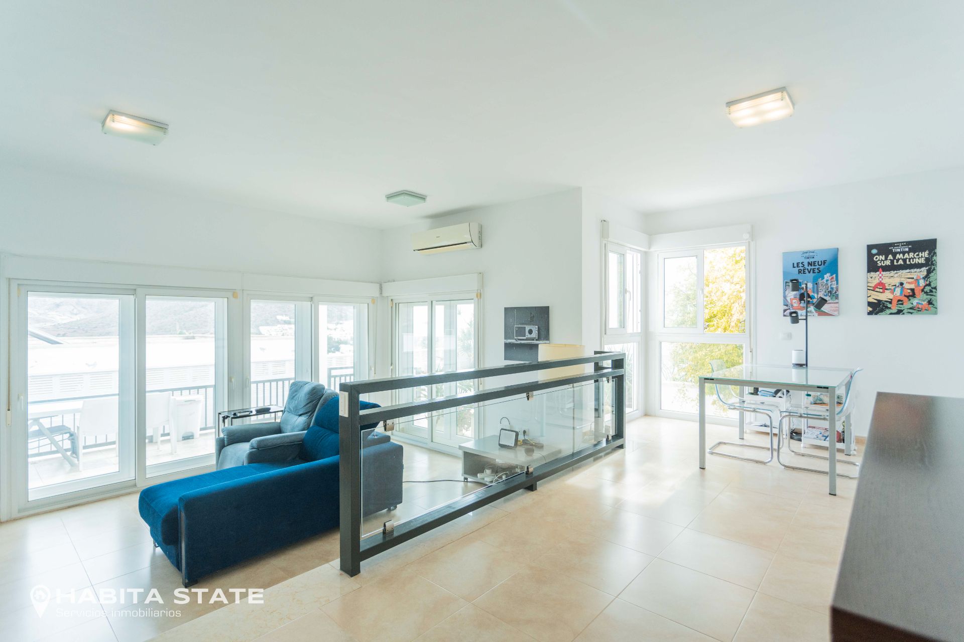 Sala d'estar de Casa o xalet en venda en Níjar amb Aire condicionat, Jardí privat i Terrassa