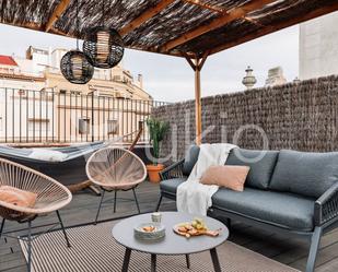 Terrassa de Apartament de lloguer en  Barcelona Capital amb Aire condicionat, Terrassa i Moblat