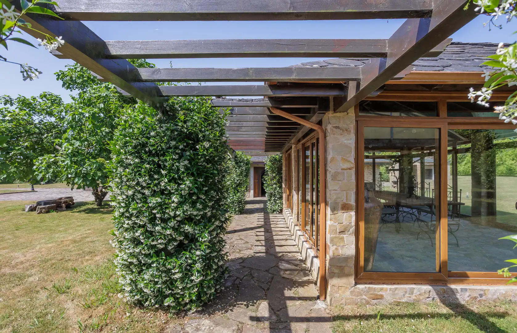 Vista exterior de Finca rústica en venta en Cospeito con Piscina