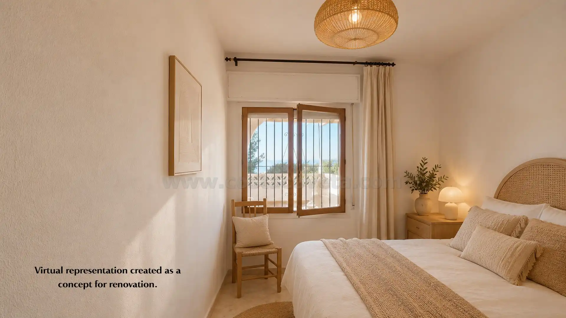 Dormitori de Casa o xalet en venda en El Campello amb Jardí privat, Terrassa i Piscina