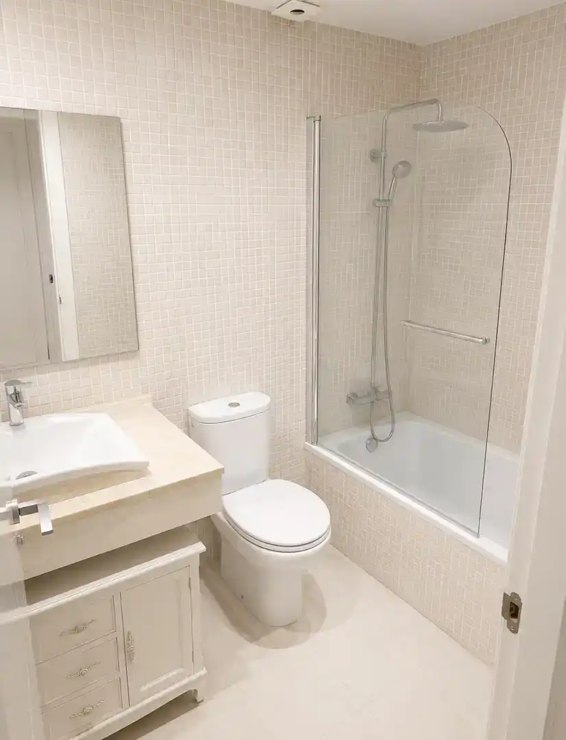 Bathroom of Flat for sale in Castelldefels  with Air Conditioner and Balcony