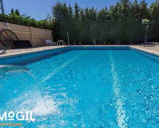 Swimming pool of House or chalet for sale in  Madrid Capital  with Heating, Private garden and Parquet flooring