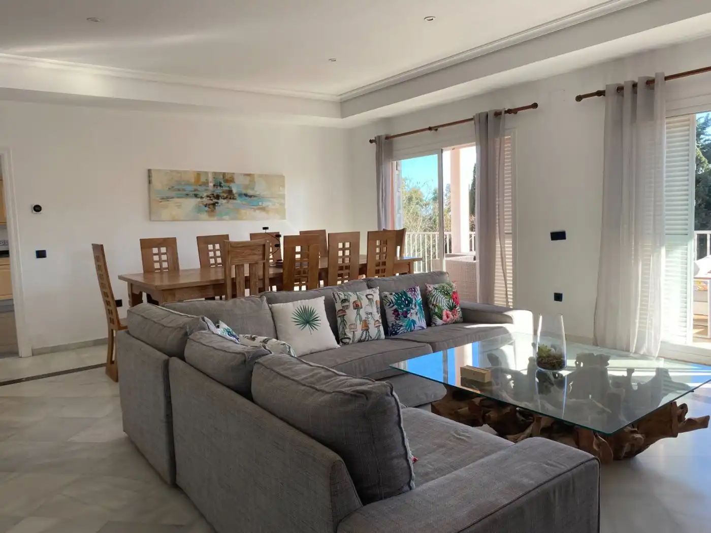 Sala d'estar de Casa o xalet de lloguer en Sotogrande amb Aire condicionat, Calefacció i Jardí privat