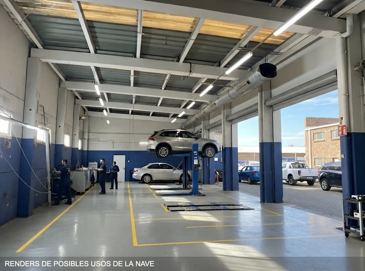 Parkplatz von Fabrikhallen zum Verkauf in Figueres