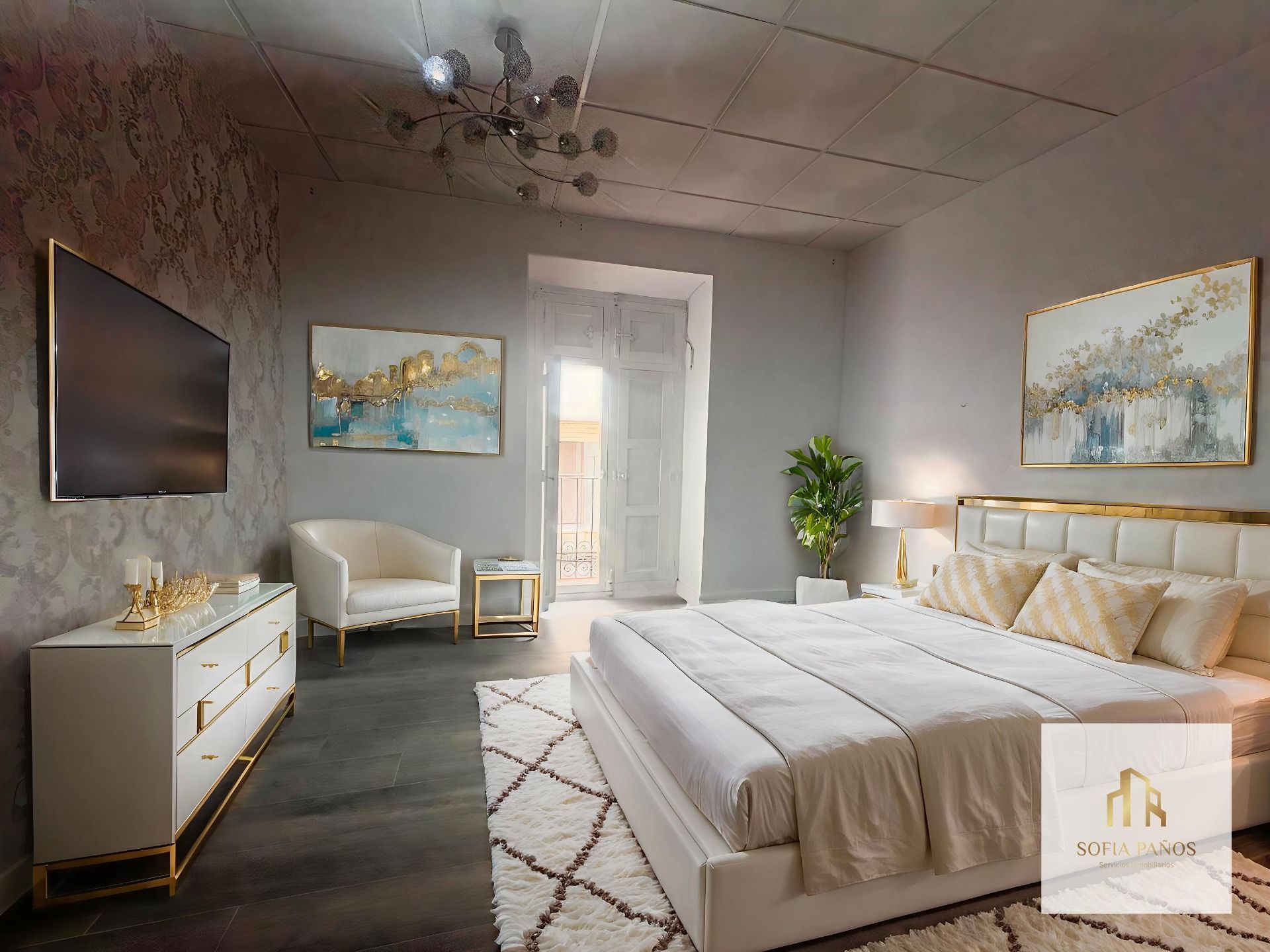 Habitación de Casa adosada en venta en Cocentaina con Aire acondicionado